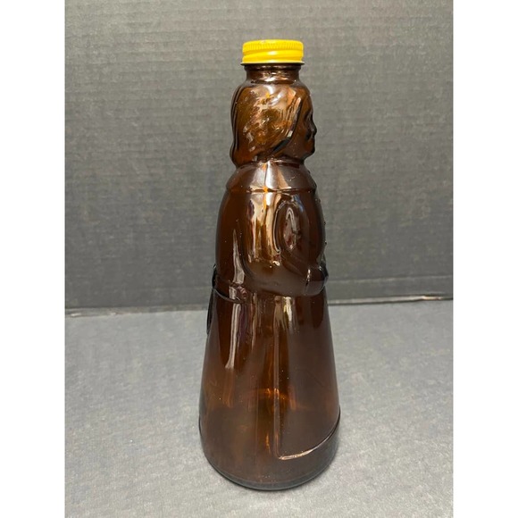 Vintage 1978 Mrs Buttersworth's Amber Glass Syrup Bottle w/Lid - Picture 5 of 7